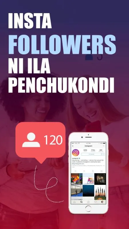Insta followers ni ila penchukondi