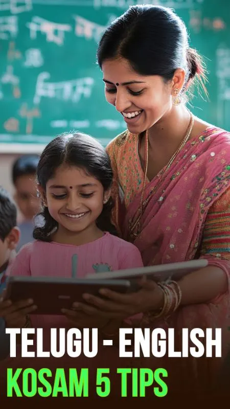 Telugu - english kosam 5 tips